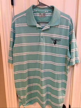 Under Armour Men’s Mint Green & White Striped Polo